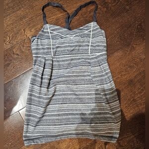 Lululemon Striped Gray Women's Athletic Top Small